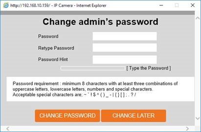 Digital Watchdog - MEGApix DWC-MPF5Wi4TW - Badilisha Nenosiri Badilisha Nenosiri