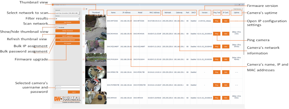 Digital Watchdog - MEGApix DWC-MPF5Wi4TW - DW IP Finder DW IP Finder