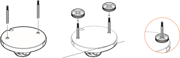 Digital Watchdog - MEGApix DWC-MPF5Wi4TW - Ufungaji kwa kutumia Bolti ya Kupachika na Skurubu Ufungaji kwa kutumia Bolti ya Kupachika na Skurubu