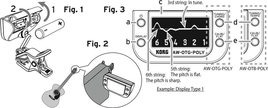 Korg - AW-OTG-POLY - Instrucțiuni Instrucțiuni