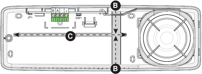 Tecnoalarm - SIRTEC BUS - Namestitev - 2. korak Namestitev - 2. korak