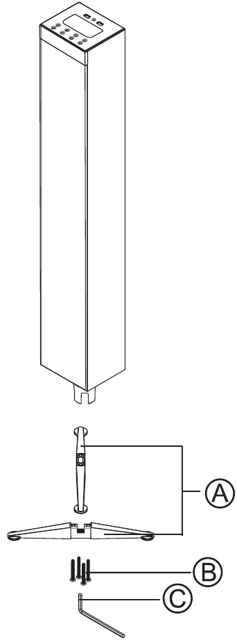 Muse - M-1280 BT - A KÉSZÜLÉK KICSOMAGOLÁSA A KÉSZÜLÉK KICSOMAGOLÁSA
