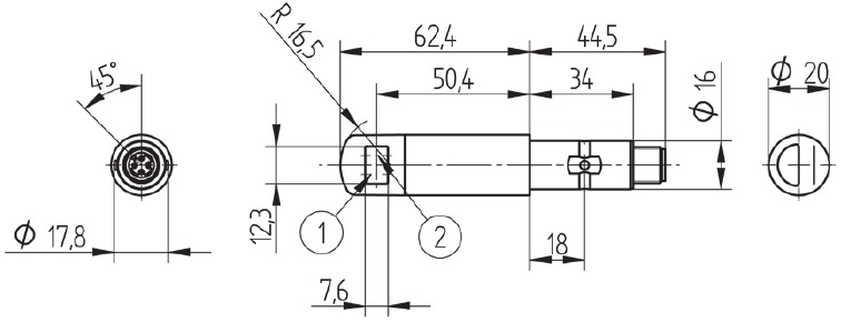 Wenglor - OEII403C0103 - Размери - Стъпка 2 Размери - Стъпка 2