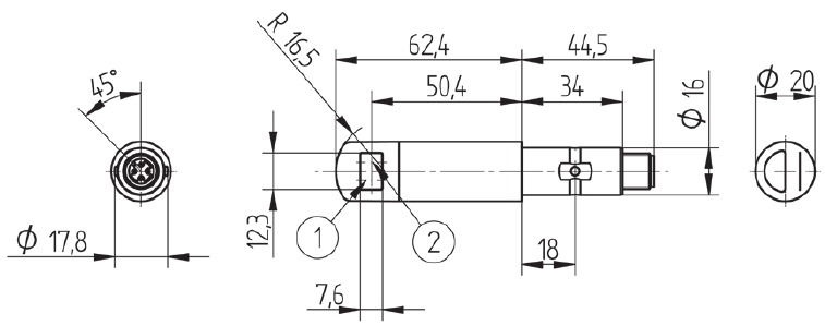 Wenglor - OEII403C0103 - Размери - Стъпка 4 Размери - Стъпка 4