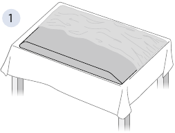 Philips - 5505 Series - Postavljanje postolja - Korak 1 Postavljanje postolja - Korak 1