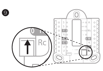 Honeywell Home - T10 Pro - Vendoseni skedën rrëshqitëse R Vendoseni skedën rrëshqitëse R