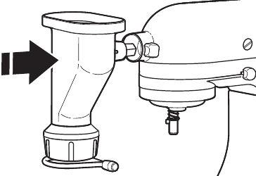 KitchenAid - KSMPEXTA - Kuambatisha Kikandamizi cha Tambi - Hatua ya 3 Kuambatisha Kikandamizi cha Tambi - Hatua ya 3