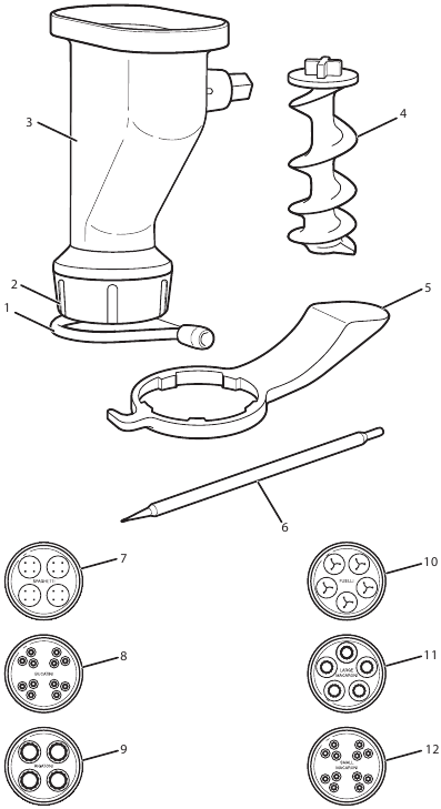 KitchenAid - KSMPEXTA - Muhtasari wa Sehemu na Vipengele Muhtasari wa Sehemu na Vipengele