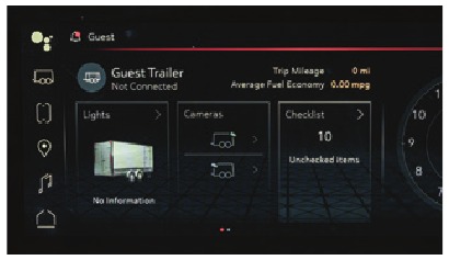 GMC - SIERRA 2025 - IN-VEHICLE TRAILERING APP IN-VEHICLE TRAILERING APP