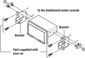 Sony - XAV-AX3250 - Mounting the unit in a Japanese car Mounting the unit in a Japanese car