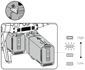 dji - MATRICE 30 Series - Montarea bateriilor TB30 Montarea bateriilor TB30