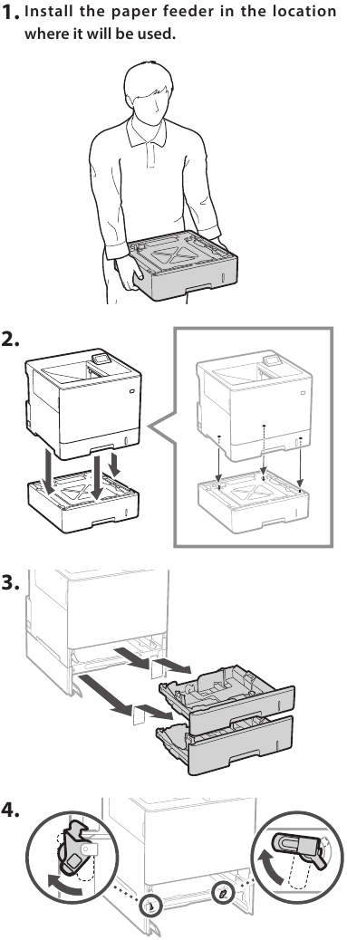 Canon - image CLASS - Kipashaji Karatasi/Sehemu ya Kaseti - Hatua ya 1 Kipashaji Karatasi/Sehemu ya Kaseti - Hatua ya 1