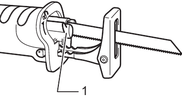 Makita - JR3050T - Instalace nebo demontáž pilového listu - Krok 3 Instalace nebo demontáž pilového listu - Krok 3