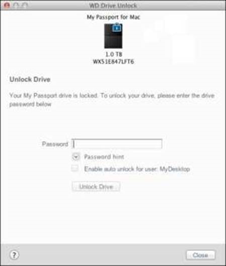 Western Digital - MY PASSPORT ULTRA - Com o Utilitário WD Drive Unlock - Passo 2 Com o Utilitário WD Drive Unlock - Passo 2
