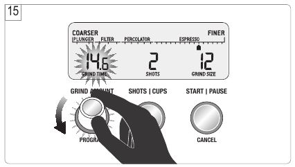 Sage - Smart Grinder Pro BCG820UK - ÖĞÜTME MİKTARINI AZALTMA ÖĞÜTME MİKTARINI AZALTMA