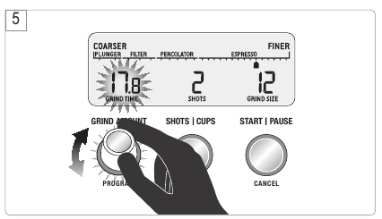 Sage - Smart Grinder Pro BCG820UK - ESPRESSO KAHVE İÇİN ÖĞÜTME - Adım 4 ESPRESSO KAHVE İÇİN ÖĞÜTME - Adım 4
