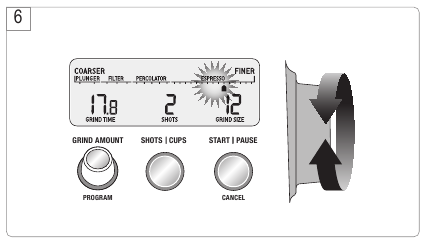 Sage - Smart Grinder Pro BCG820UK - ESPRESSO KAHVE İÇİN ÖĞÜTME - Adım 5 ESPRESSO KAHVE İÇİN ÖĞÜTME - Adım 5