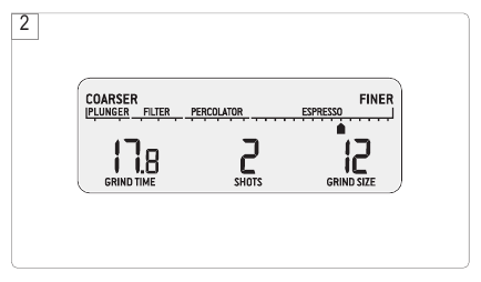 Sage - Smart Grinder Pro BCG820UK - ESPRESSO KAHVE İÇİN ÖĞÜTME - Adım 1 ESPRESSO KAHVE İÇİN ÖĞÜTME - Adım 1