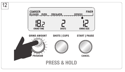 Sage - Smart Grinder Pro BCG820UK - PROGRAM FONKSİYONU PROGRAM FONKSİYONU