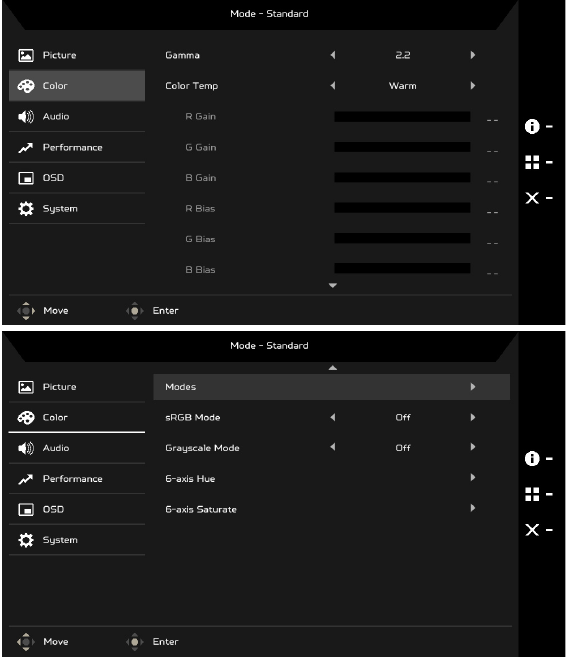 Acer - CBA242Y - Kurekebisha Rangi Kurekebisha Rangi