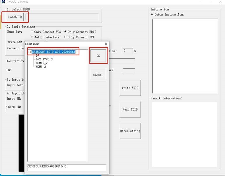 Acer - CB342CUR - Mchakato wa Kuandika EDID - Hatua ya 3 Mchakato wa Kuandika EDID - Hatua ya 3