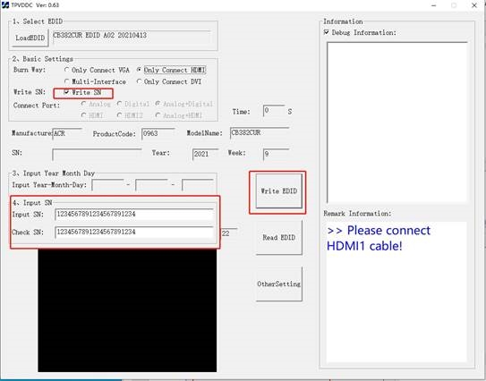 Acer - CB342CUR - Mchakato wa Kuandika EDID - Hatua ya 4 Mchakato wa Kuandika EDID - Hatua ya 4