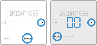 Honeywell Home - T6 Pro Z-Wave - Rregullimi i ndriçimit të sfondit Rregullimi i ndriçimit të sfondit