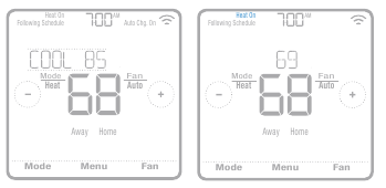 Honeywell Home - T6 Pro Z-Wave - Rregullimi i temperaturës në modalitetin automatik - Hapi 2 Rregullimi i temperaturës në modalitetin automatik - Hapi 2