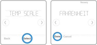 Honeywell Home - T6 Pro Z-Wave - Zgjedhja e Fahrenheit ose Celsius Zgjedhja e Fahrenheit ose Celsius
