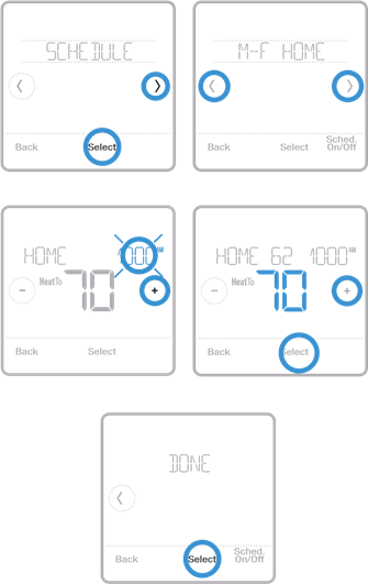 Honeywell Home - T6 Pro Z-Wave - Vendosja e një orari Vendosja e një orari