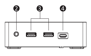 Gigabyte - BRIX GB-BRU5-225H - Μπροστινή όψη Μπροστινή όψη