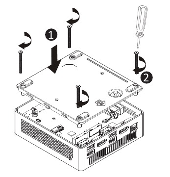 Gigabyte - BRIX GB-BRU5-225H - Αφαίρεση του κάτω καλύμματος - Βήμα 2 Αφαίρεση του κάτω καλύμματος - Βήμα 2