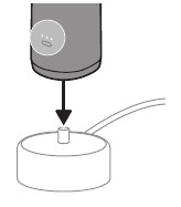 Ilustrație a atașării cablului de încărcare USB la un adaptor de perete