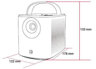 Anker - Nebula Mars 3 Air - Dimensioni Dimensioni