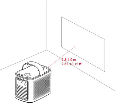 Anker - Nebula Mars 3 Air - Posizionare il proiettore Posizionare il proiettore