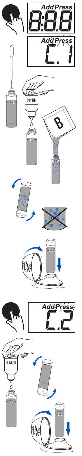 Hanna Instruments - Checker Marine HI784 - Messverfahren - Schritt 1 Messverfahren - Schritt 1