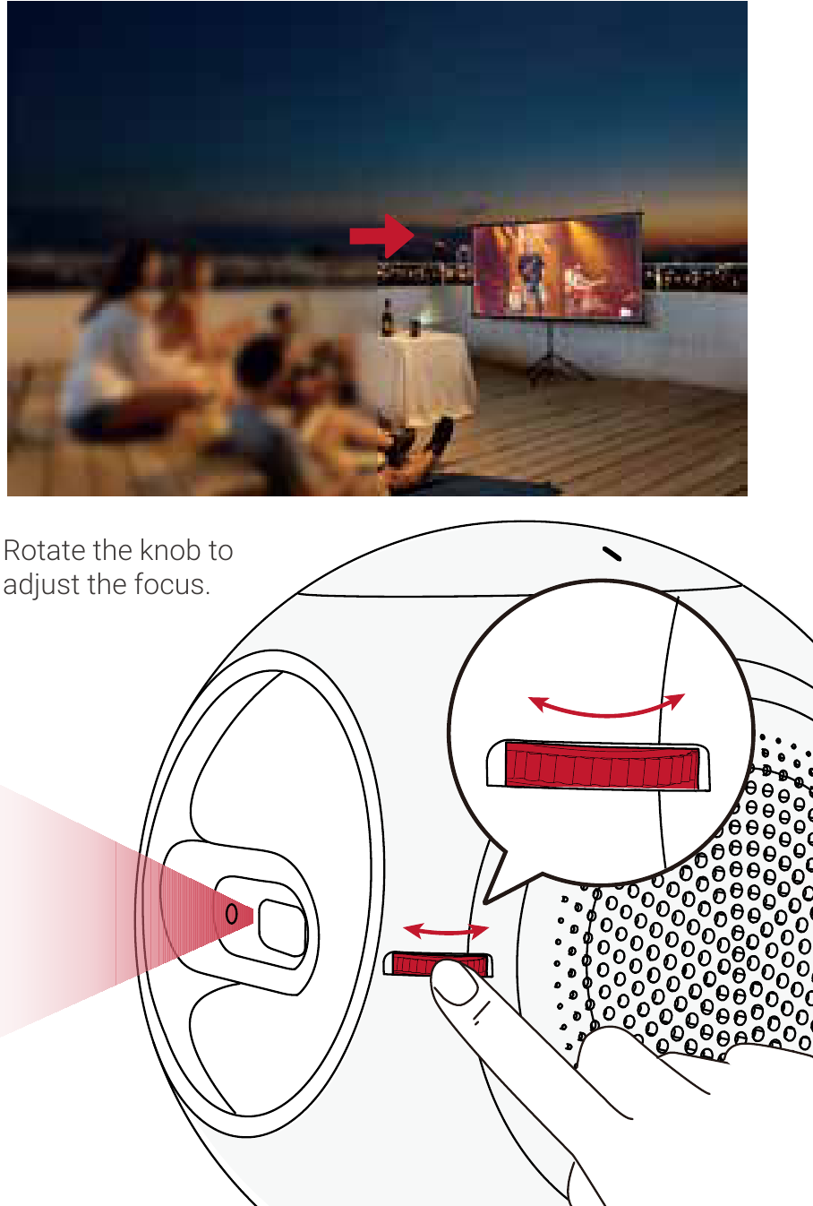 Anker - NEBULA Astro - Nastavenie Ostrosti Nastavenie Ostrosti