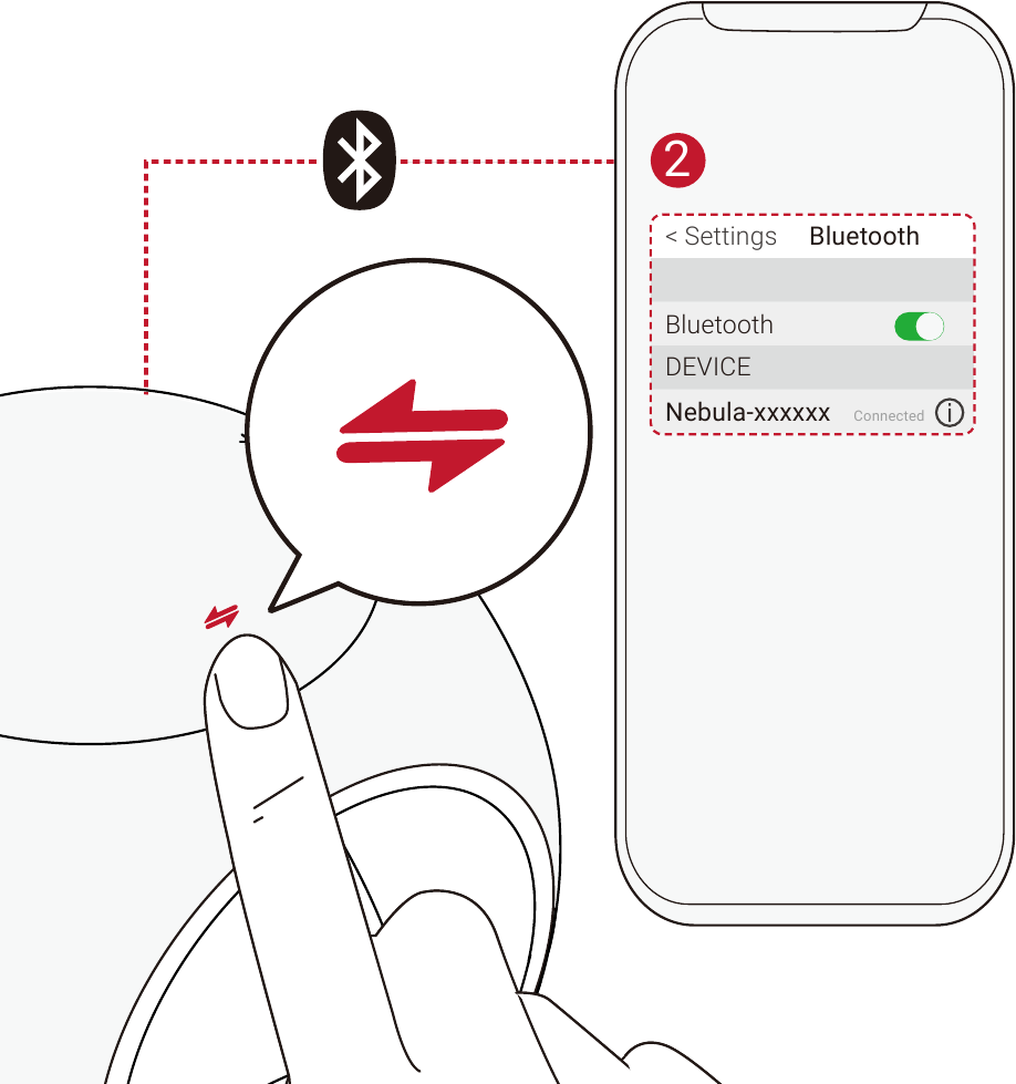 Anker - NEBULA Astro - Režim Bluetooth Reproduktora Režim Bluetooth Reproduktora
