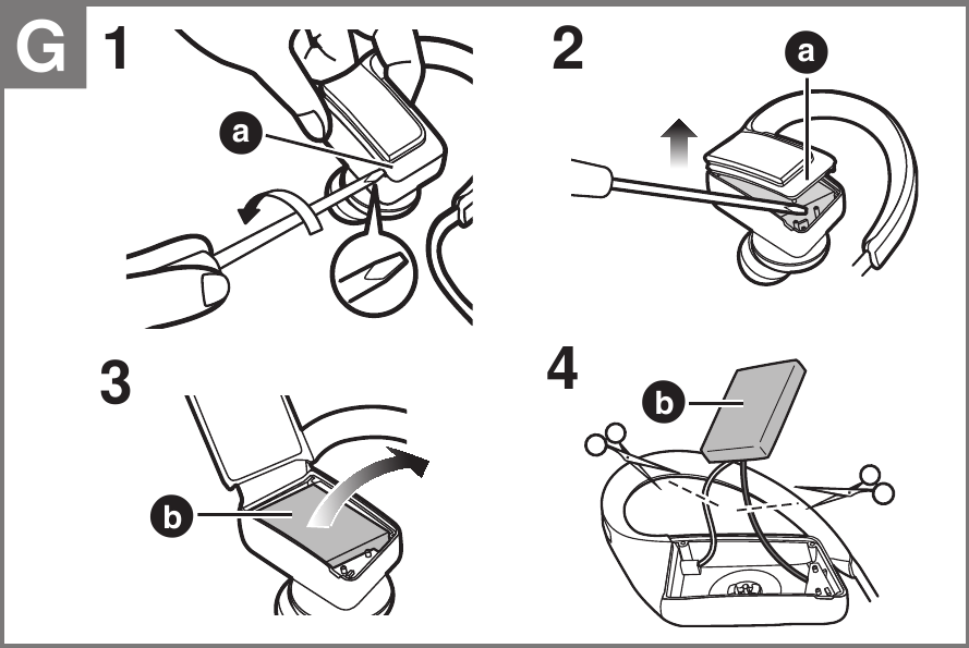 Panasonic - RP-BTS35 - Odstranjevanje baterije Odstranjevanje baterije