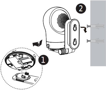 VTech - RM7764HD - Εγκαταστήστε τη μονάδα μωρού - Βήμα 4 Εγκαταστήστε τη μονάδα μωρού - Βήμα 4