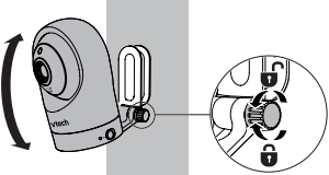 VTech - RM7764HD - Εγκαταστήστε τη μονάδα μωρού - Βήμα 5 Εγκαταστήστε τη μονάδα μωρού - Βήμα 5