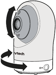 VTech - RM7764HD - Τοποθέτηση της βιντεοκάμερας παρακολούθησης - Βήμα 2 Τοποθέτηση της βιντεοκάμερας παρακολούθησης - Βήμα 2