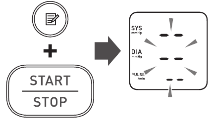 Omron - BP5250 - Deleting All Readings Stored in Memory - Step 1 Deleting All Readings Stored in Memory - Step 1