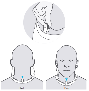 JLab Audio - Fit Sport - ИСПОЛЬЗОВАНИЕ ЗАЖИМА ДЛЯ КАБЕЛЯ ИСПОЛЬЗОВАНИЕ ЗАЖИМА ДЛЯ КАБЕЛЯ