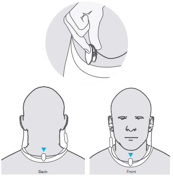 JLab Audio - Fit Sport 3 - ИСПОЛЬЗОВАНИЕ ЗАЖИМА ДЛЯ КАБЕЛЯ - Шаг 2 ИСПОЛЬЗОВАНИЕ ЗАЖИМА ДЛЯ КАБЕЛЯ - Шаг 2