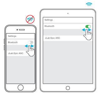 JLab Audio - Epic ANC - BLUETOOTH IS CONNECTING TO AN UNWANTED DEVICE BLUETOOTH IS CONNECTING TO AN UNWANTED DEVICE