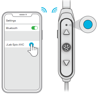 JLab Audio - Epic ANC - BLUETOOTH PAIRING BLUETOOTH PAIRING