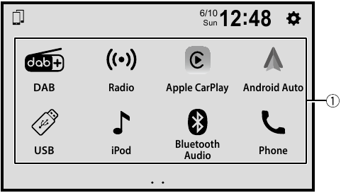 Pioneer - SPH-DA360DAB - Επιλογή της πηγής Selecting the Source