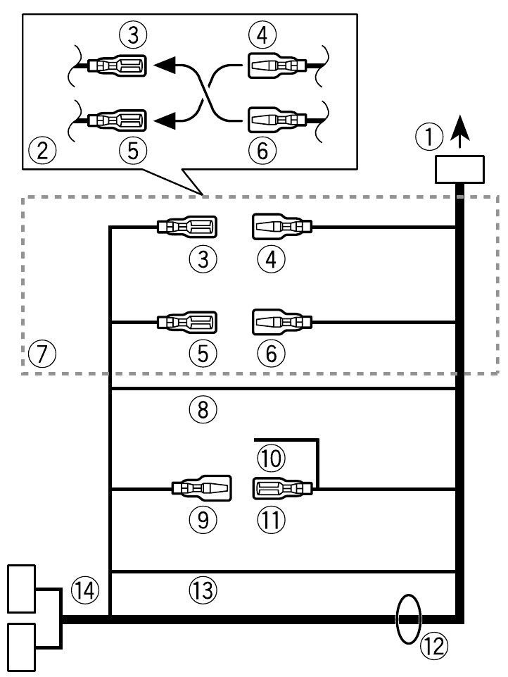 Pioneer - MVH-S520DAB - Strømledning - Oversikt Strømledning - Oversikt