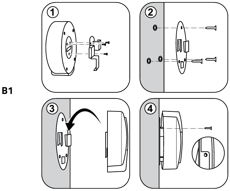 nedis - DOORPW10CBK - Installation - Step 1 Installation - Step 1